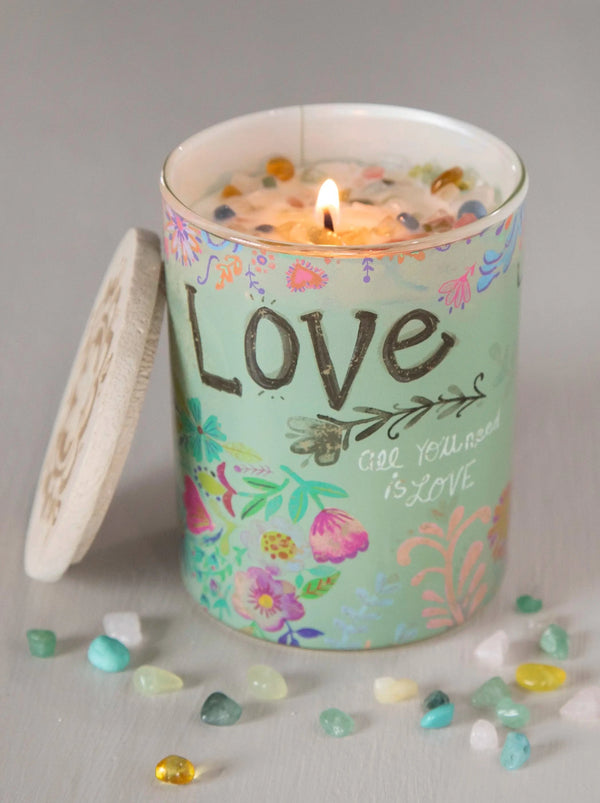 Love Gemstone Candle - Cinderella Ranch Boutique