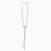 Handmade Tie Pewter Necklace