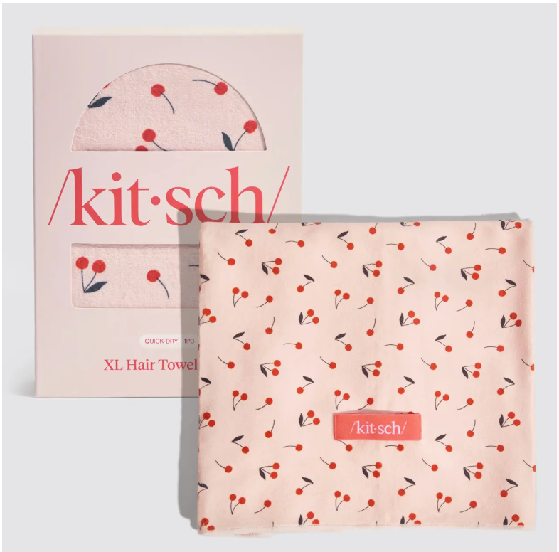 Cherry Hair Towel Wrap