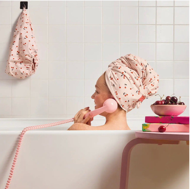 Cherry Hair Towel Wrap