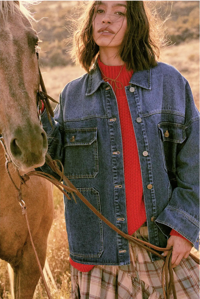 Ombre Wash Denim Jacket