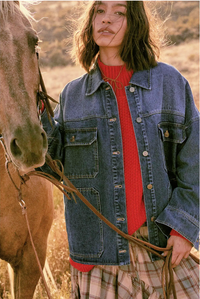 Ombre Wash Denim Jacket