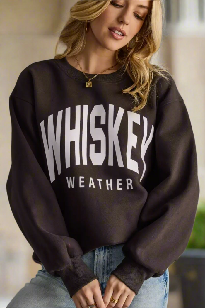Whiskey Weather Sweatshirt - Charcoal