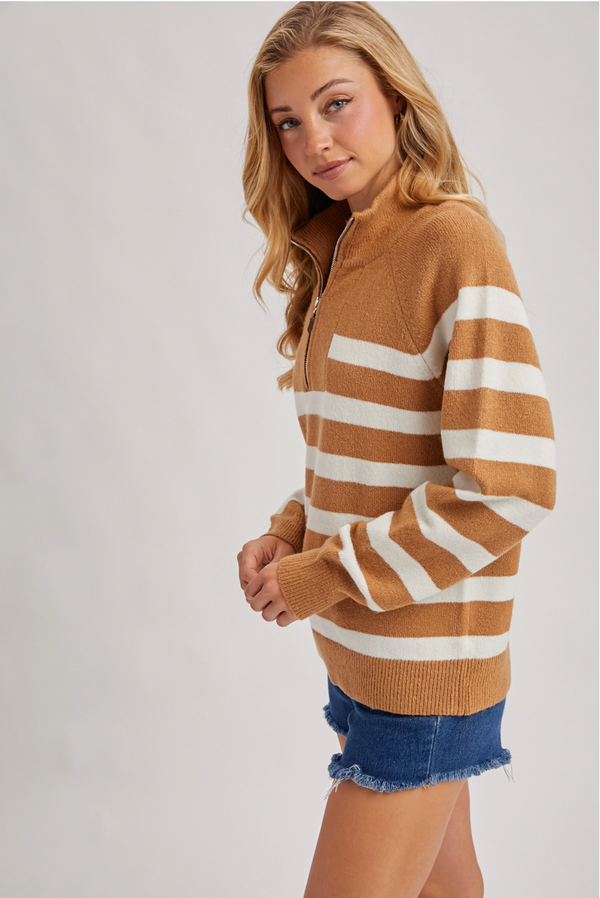 Audrey Half Zip Sweater