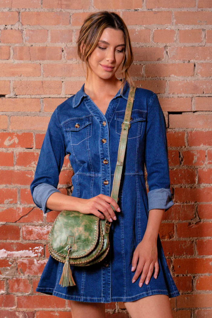 BedStu Half Moon Bag- Forest Lux