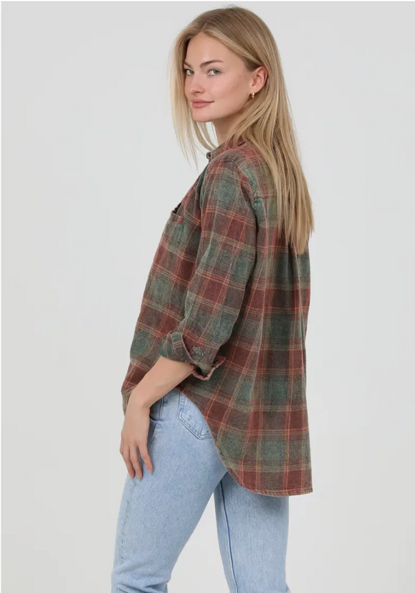 Gatlinburg Plaid Top