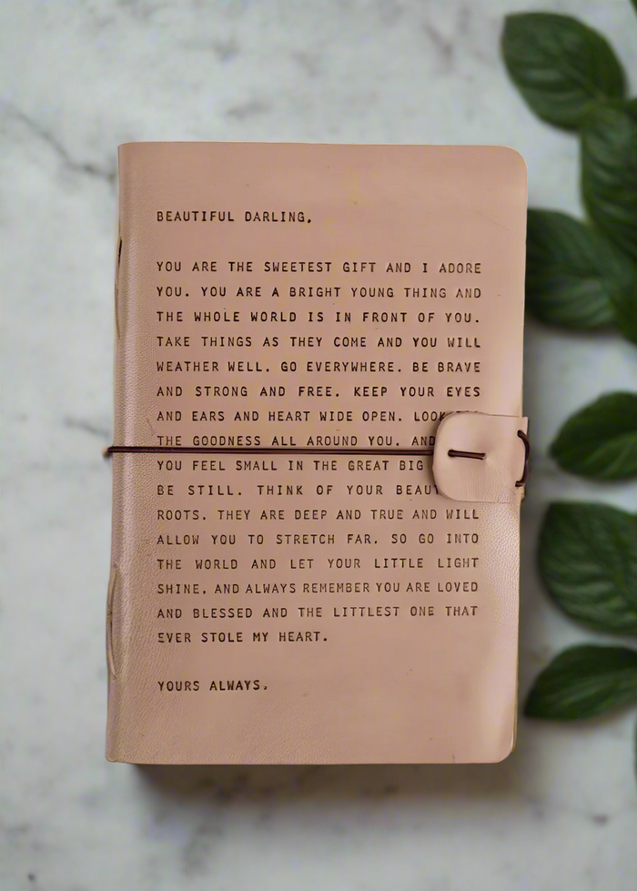 Artisan Leather Journal - Letter For Sophie