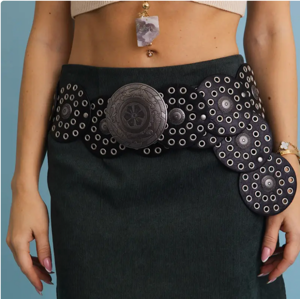 Concho Belt | Black| Arrival 10/9