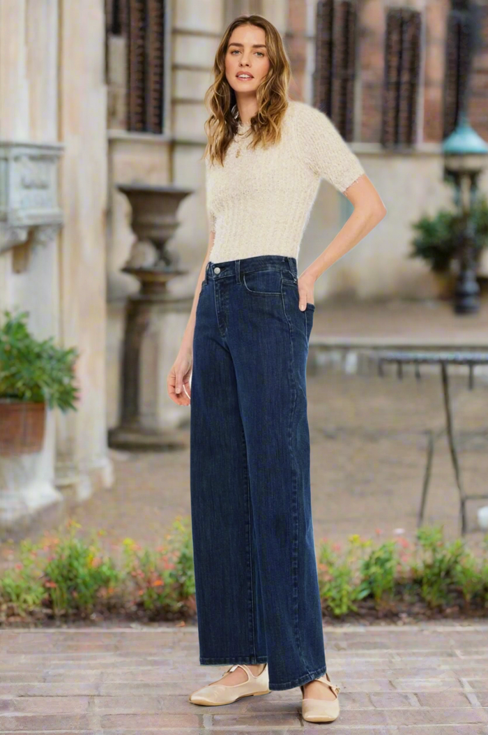 KanCan Dark Wide Leg Jean