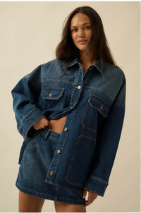 Ombre Wash Denim Jacket