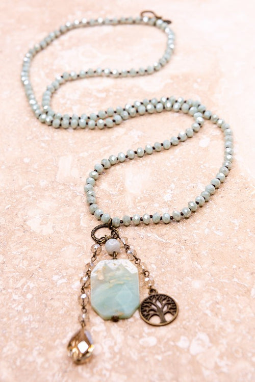 Lily Mint Necklace - Cinderella Ranch Boutique