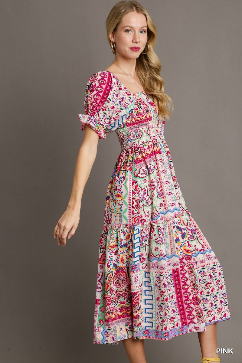 Amarillo Mixed Print Dress | Arrival 4/26