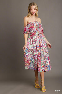 Amarillo Mixed Print Dress | Arrival 4/26 - Cinderella Ranch Boutique