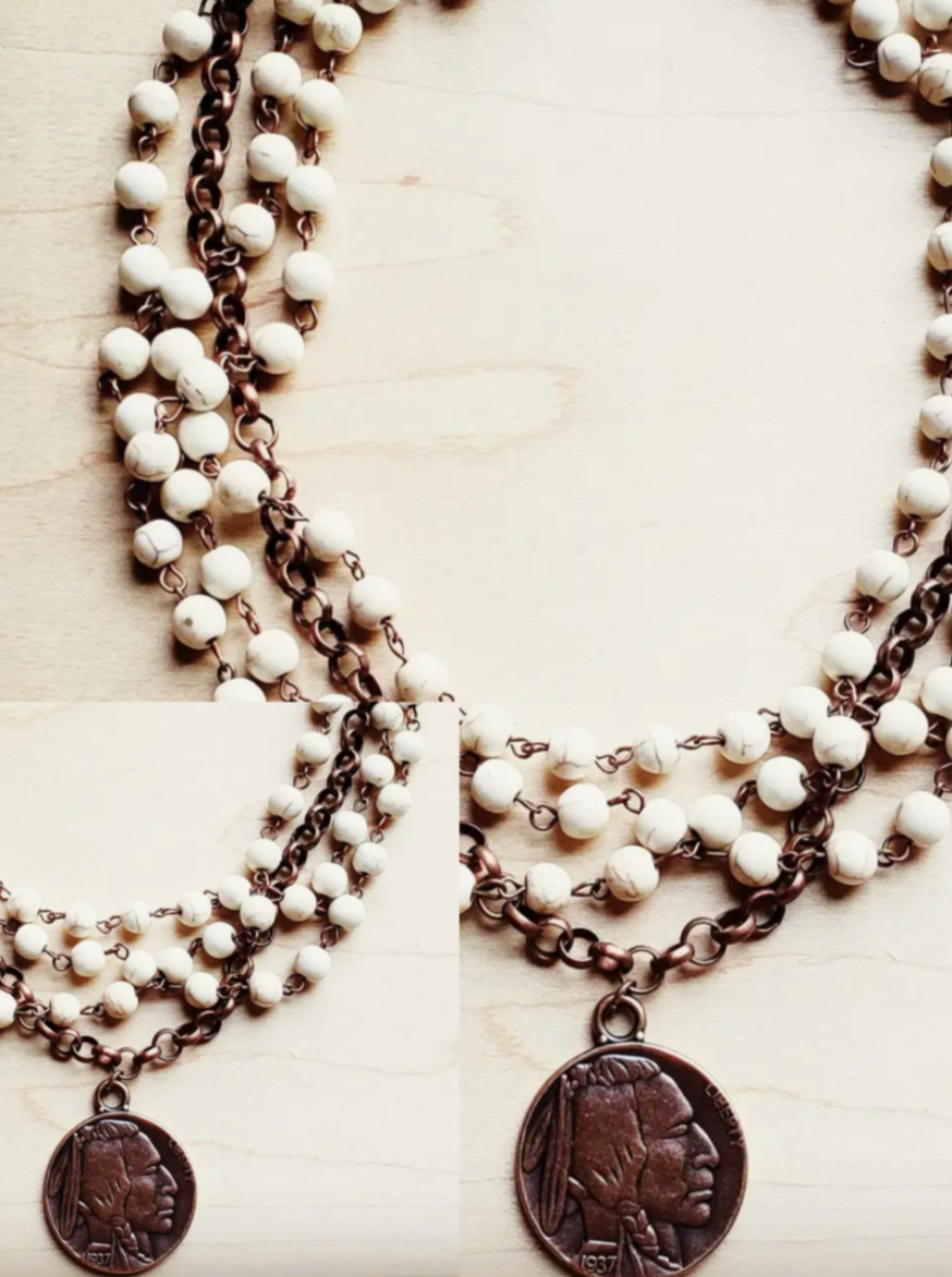Copper Coin Necklace - Cinderella Ranch Boutique