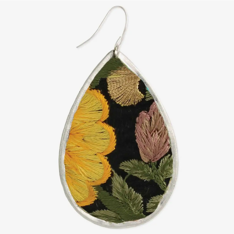 Golden Embroidered Earring - Arriving 8/4 - Cinderella Ranch Boutique