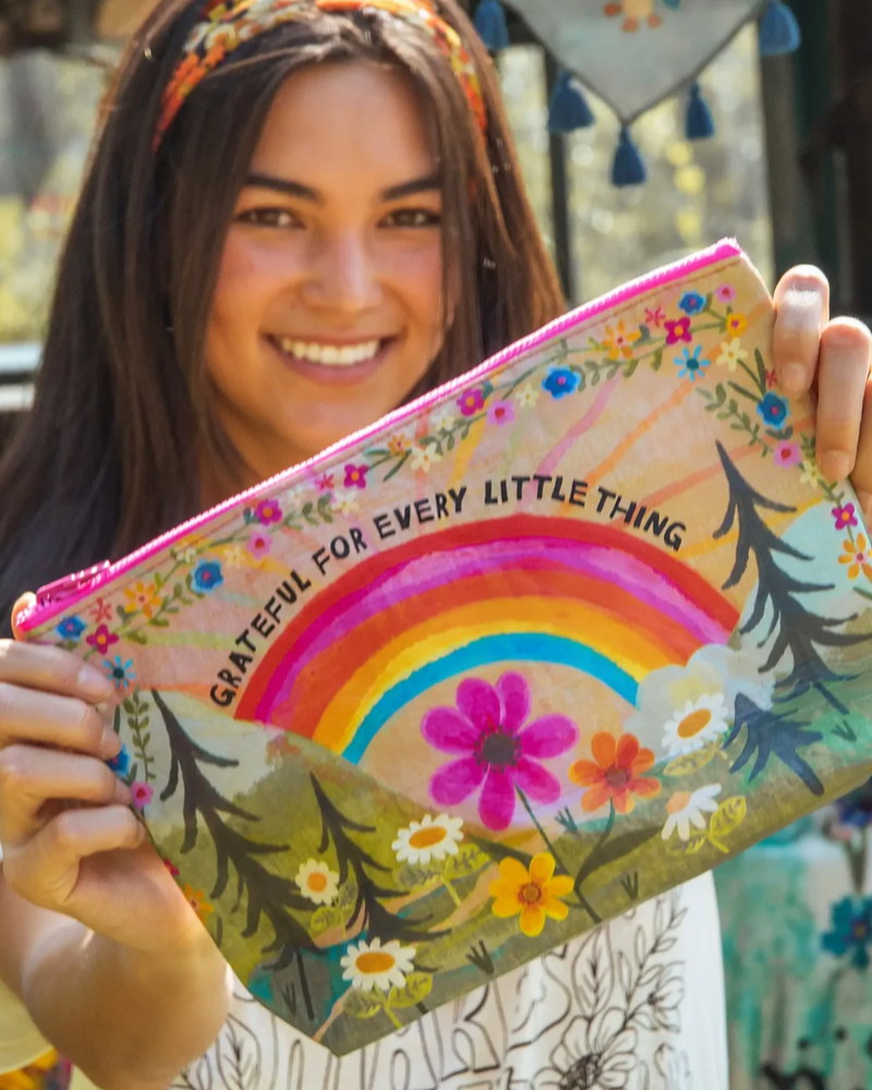 Grateful Zipper Pouch - Cinderella Ranch Boutique
