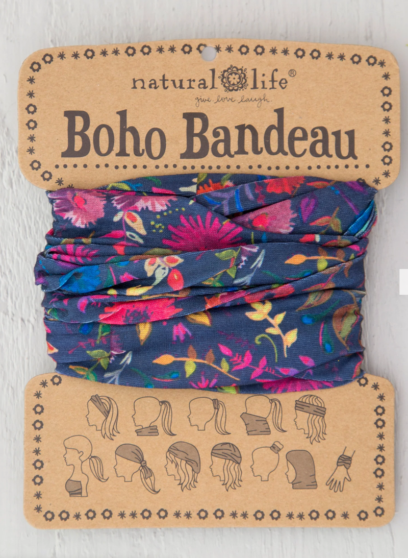 Natural Life Bandeau - Navy Wildflowers - Cinderella Ranch Boutique