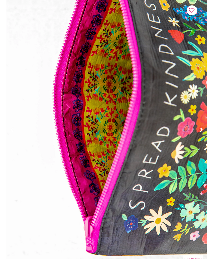 Spread Kindness Zip Bag - Cinderella Ranch Boutique