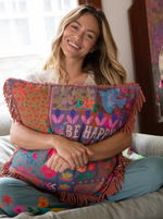 Bungalow Pillow - Be Happy - Cinderella Ranch Boutique
