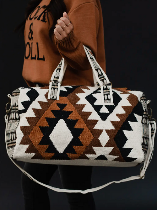 Abby Woven Duffel - Cinderella Ranch Boutique