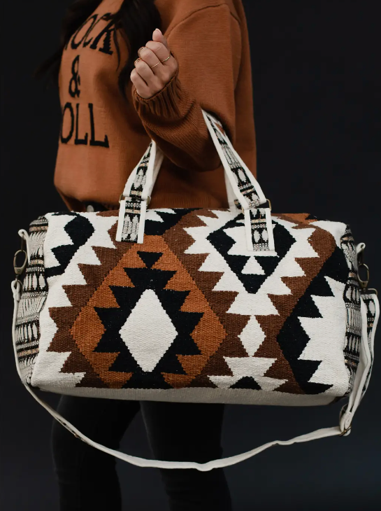 Abby Woven Duffel - Cinderella Ranch Boutique