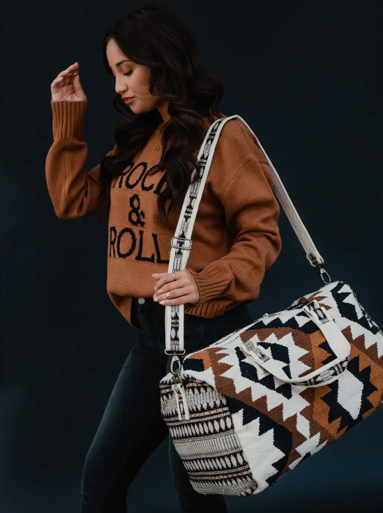 Abby Woven Duffel - Cinderella Ranch Boutique