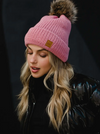 Pinky Cable Knit Beanie - Cinderella Ranch Boutique