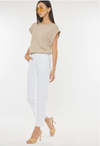 KanCan White Button Fly Jeans | Arrival 1/4 - Cinderella Ranch Boutique