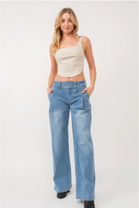 Margaret Denim Trousers | In Store Arrival 3/29 - Cinderella Ranch Boutique