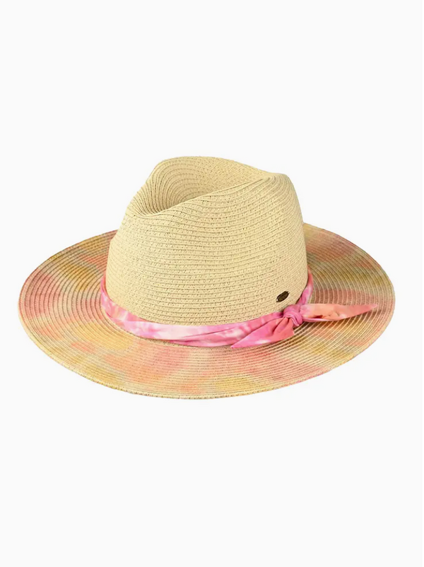Ellis Tie Dye Panama Hat - Cinderella Ranch Boutique