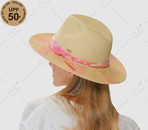 Ellis Tie Dye Panama Hat - Cinderella Ranch Boutique