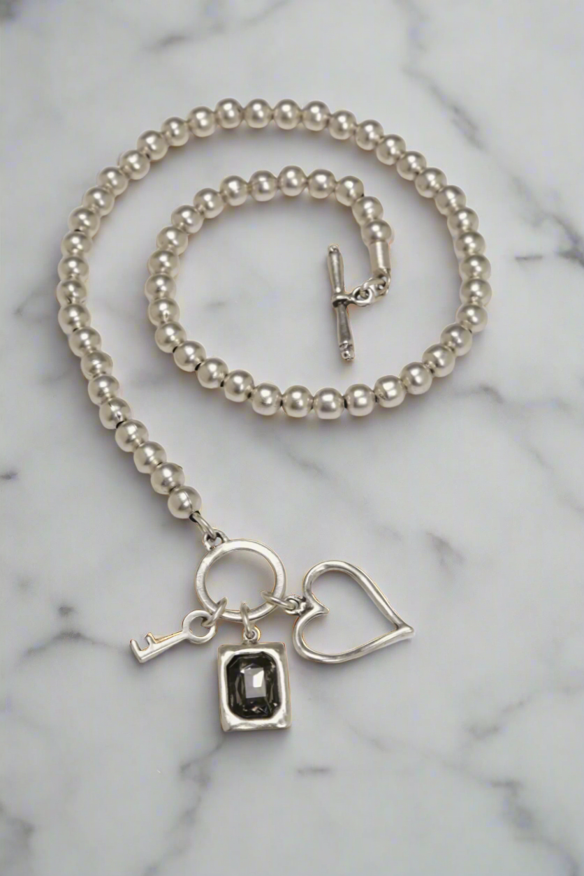 Key To My Heart Pewter Necklace | Arrival 5/13