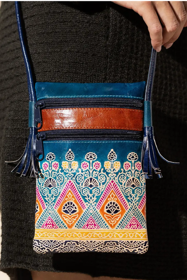 Hand Painted Cell Phone Bag