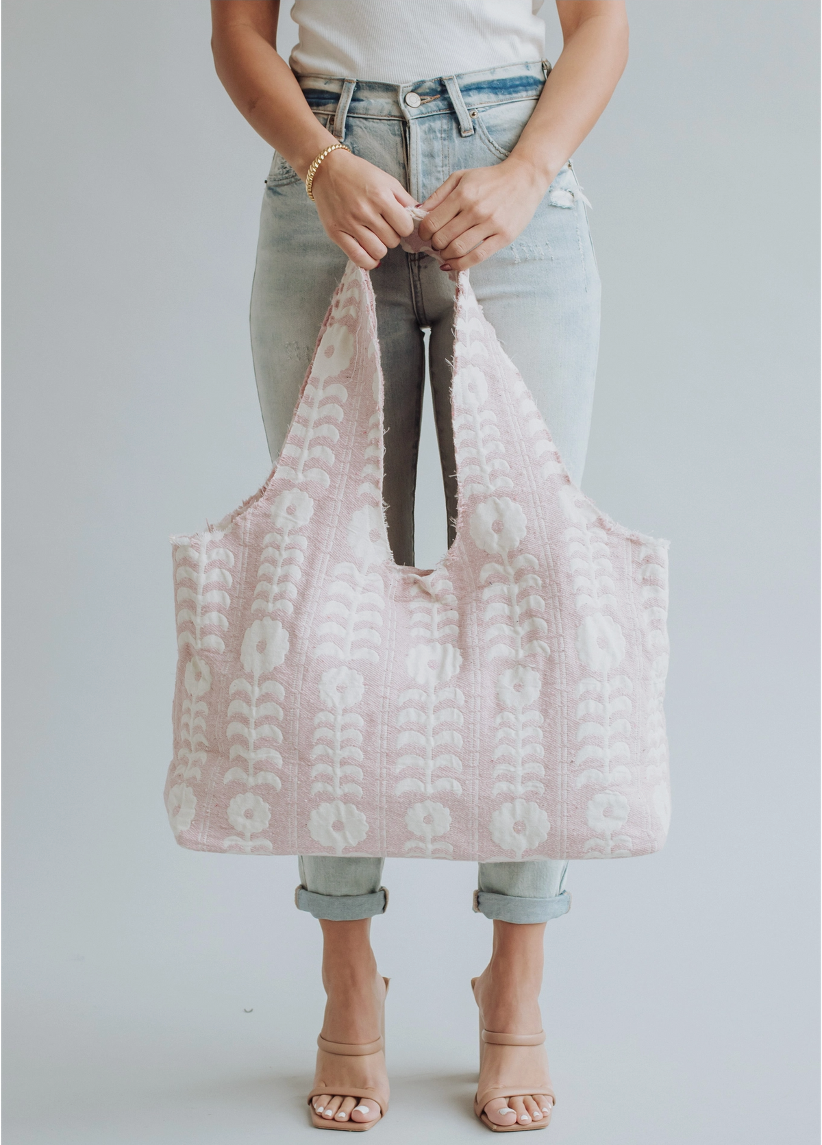 Floral Slouchy Tote