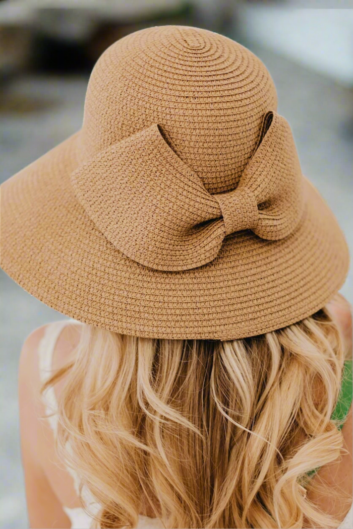 Big Bow Straw Hat