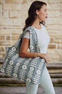 Floral Slouchy Tote