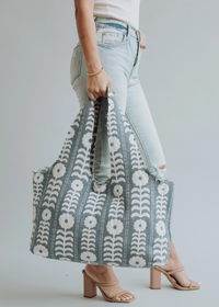 Floral Slouchy Tote