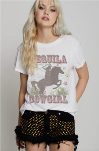 Cowgirl Burnout Tee