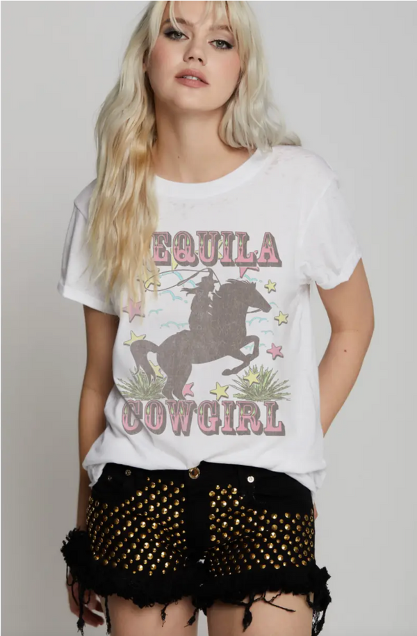 Cowgirl Burnout Tee