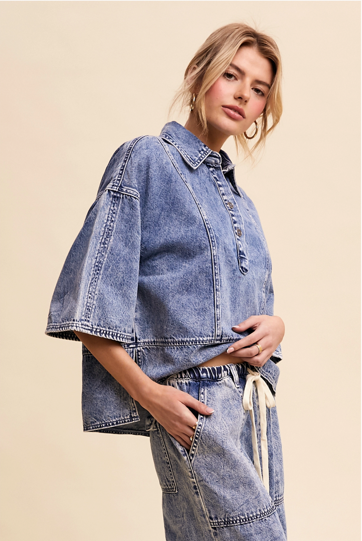 Memphis Denim Top