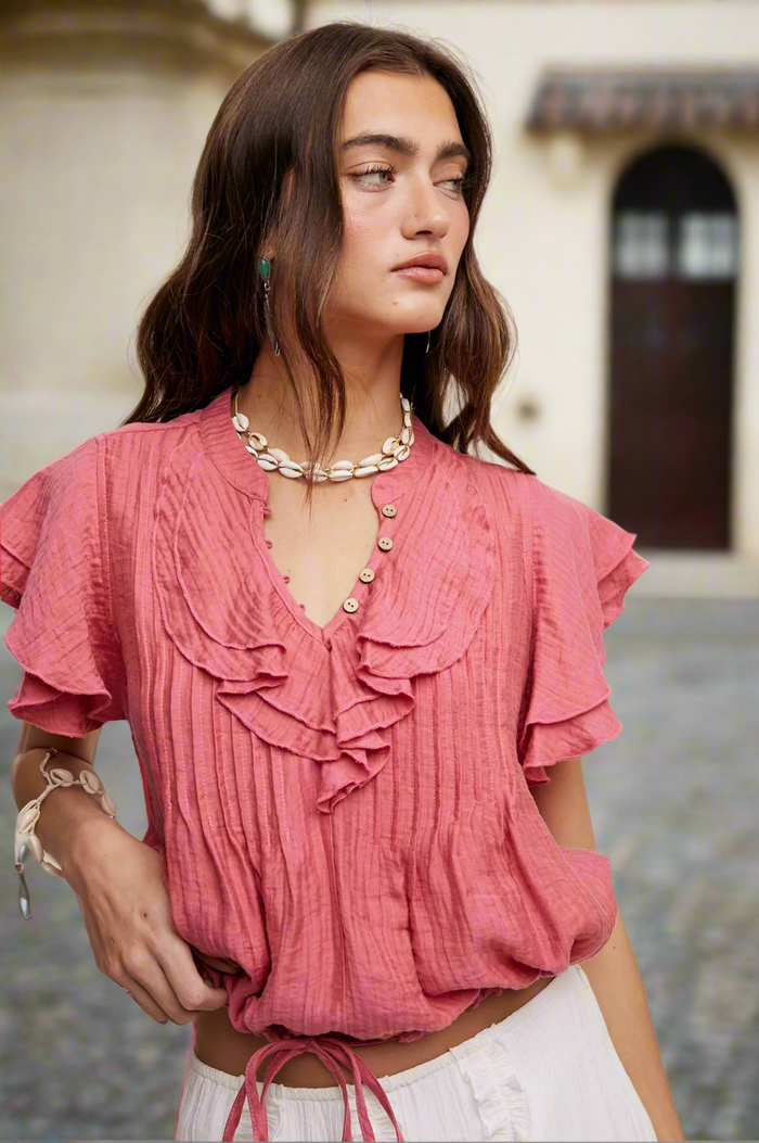 Channing Ruffled Top | Arrival 4/25