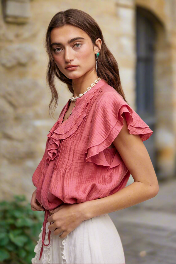 Channing Ruffled Top | Arrival 4/25