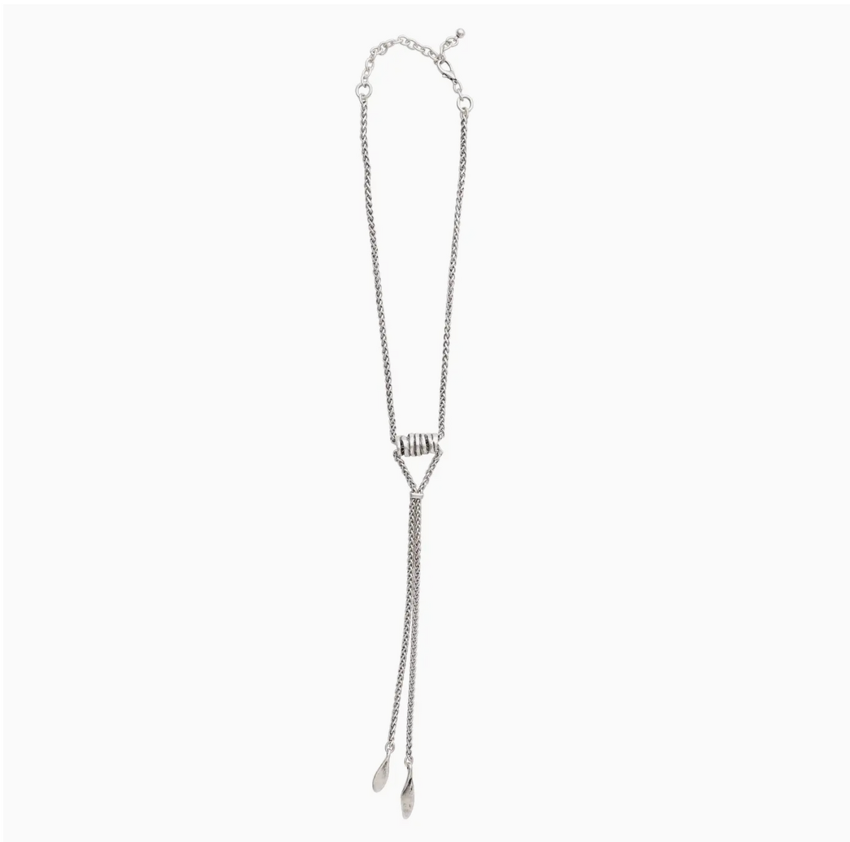 Handmade Tie Pewter Necklace