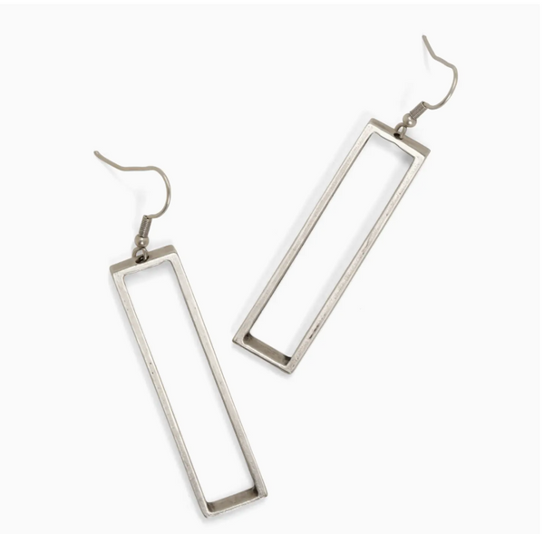 Long Days Pewter Earrings