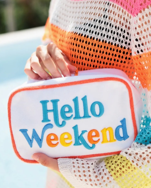 Hello Weekend Cosmetic Bag | Arrival 5/24