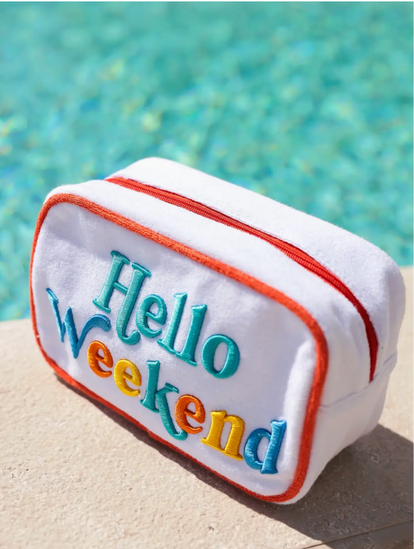 Hello Weekend Cosmetic Bag | Arrival 5/24