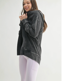 Abby Mineral Washed Cardigan