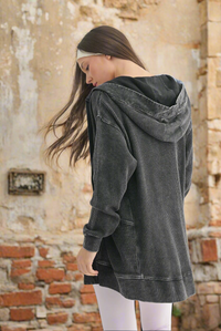 Abby Mineral Washed Cardigan