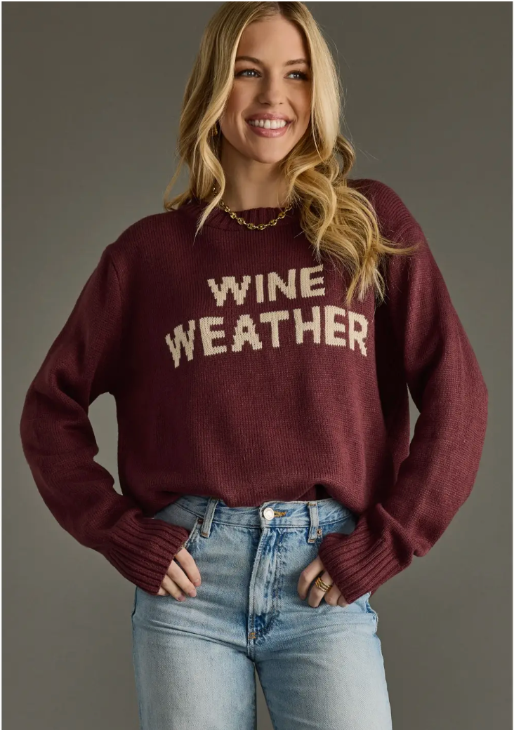 Wine Weather Sweater