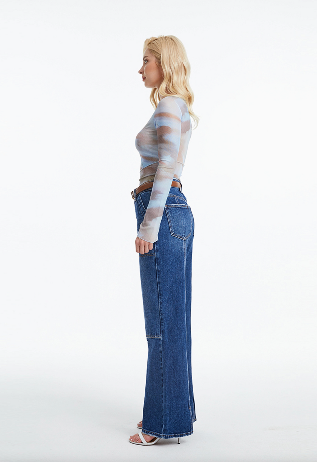High Rise Pocket Jeans
